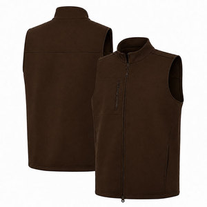 OEM Custom <b>Men's</b> Golf Vest Lightweight Windproof <b>Soft</b> <b>Shell</b> Sleeveless <b>Jacket</b> Plus Size Gilet for Outdoor Sports and Training - Product Image 6
