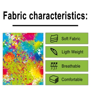 Capa de Barbero con Logotipo Personalizado, Diseño Colorido con Efecto Salpicado, Tela Impermeable y Transpirable, Botones a Presión Ajustables, Venta Especial - Product Image 6