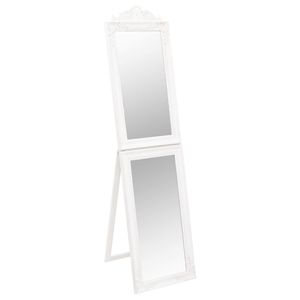 Miroir sur pied pliable en verre blanc pleine longueur - Product Image 2