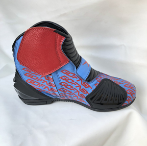 Botas de carreras hechas a medida, zapatos a prueba de viento, botas de motocicleta de cuero vacuno - Product Image 5