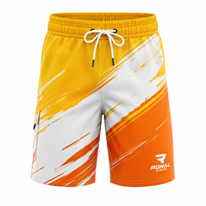 Fournisseur professionnel de shorts de bain pour hommes - Shorts de bain extensibles à séchage rapide personnalisables avec impression par sublimation pour le surf - Product Image 1
