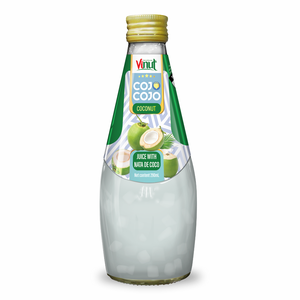 Bebida de jugo de Cojo con gelatina y Nata De Coco 10,8 floz VINUT Paquete de 24 muestras gratis - Product Image 1