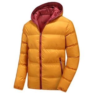 2025 Custom Winter Hood Puffer Jackets for Men Wholesale Outdoor Warm <b>Bubble</b> <b>Coat</b> Clothing with Stand Collar Pattern Decoration - Product Image 3