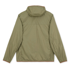 <b>Men's</b> Olive Green Hooded Windproof Jacket With Zipper Pockets Casual Outdoor Wear Autumn Regular Fit Polyester Shell - Product Image 2