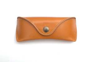 Étui à lunettes en cuir de vachette véritable souple, pochette de luxe fine faite à la main, housse de voyage pour lunettes de lecture LGC-0123 - Product Image 4