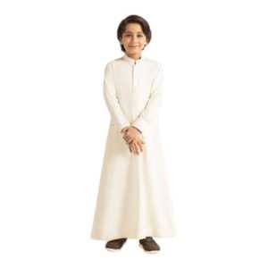 Eid Outfit Long Sleeve Children Prayer Wear Clothing Islamic Traditional Eid Ramadan Outfit Children Thobe Custom Colors & Size - Product Image 1