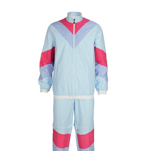 <b>Mens</b> Color Block <b>Track</b> <b>Jacket</b> Stand Collar Full Zip Vintage Windbreaker Custom Logo Lightweight Outdoor Sportswear Activewear - Product Image 1