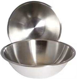 Luxury Metal Soup <b>Bowl</b> Stainless <b>Deep</b> Shape Contemporary Kitchenware - Product Image 2