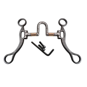 Bocado de Caballo Western de 5 pulgadas con Abertura en la Boca, de Alta Resistencia, de Acero Inoxidable Sólido, Talla Única, Bocado para Caballo SS, Bocado para Equipo Western - Product Image 1