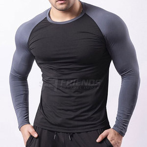Chemises de compression pour hommes avec tissu flexible, structure ajustée au corps et coutures durables pour les entraînements intenses - Product Image 3