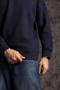 Servicio OEM al por Mayor, Sudadera Personalizada de Forro Polar de Poliéster/Algodón, 430g, Cuello Alto, Corte Regular para Hombre, Invierno - Product Image 3