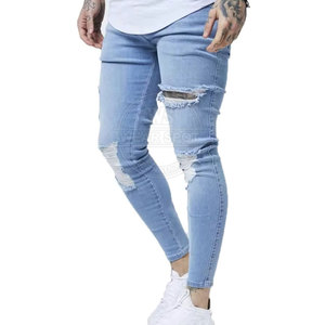 Pantalons pour hommes respirants, faible MOQ, sur mesure, dernier design, jeans délavés pour la vente en ligne - Product Image 6