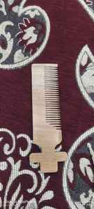 Peine de Cuerno de Buey Natural, Anti-Rotura, Dientes Lisos, Auténtico Peine de Cuerno de Búfalo Hecho a Mano, Estilo Moderno, Grabado Personalizado - Product Image 2