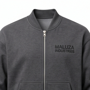 Veste bomber pour homme de qualité supérieure MALUZA INDUSTRIES, écologique, imperméable, doublée en polyester, chaude pour l'hiver, style aviateur, avec bordure côtelée - Product Image 4