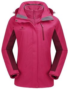 Veste softshell imperméable à capuche bleu clair pour femme, vêtements de travail en plein air - Product Image 4
