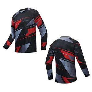 เสื้อเจอร์ซีย์วิบาก Flame Motocross แบบกำหนดชื่อและหมายเลขได้ สำหรับผู้ชาย เสื้อแข่งรถวิบาก MX สำหรับขี่มอเตอร์ไซค์ออฟโรด แขนยาว - Product Image 5