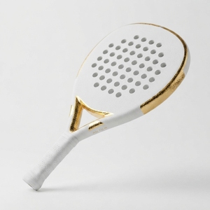 Raqueta de Pádel de Fibra de Carbono, Ligera, de Grafito, con Núcleo de Espuma EVA, Marco Resistente, Superficie Texturizada, Agarre Cómodo y Control - Product Image 6