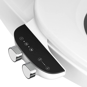 Capot de bidet de siège de toilette en matériau ABS ultra-mince Capot de bidet mécanique non électrique pour toilettes - Product Image 1