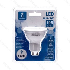 Lampadina Led Aigostar Gu10 3W 6400K Luce Diurna 195 Lumen 25000H 230V 50Hz - Product Image 1