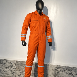 Combinaison de travail haute visibilité FR robuste en tissu de coton pour les équipes de service industrielles avec manches longues - Product Image 5