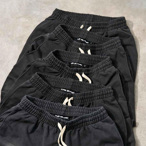 Acid Wash <b>Oversized</b> Zipper Hoodie Tracksuit Streetwear Men Women Vintage Washed Zip-Up Hoodie <b>Jogger</b> Set Custom Logo OEM Bulk - Product Image 5