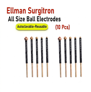 Ensemble de 10 électrodes à boule de style Ellman Surgitron, instruments chirurgicaux en acier inoxydable, toutes tailles, réutilisables, autoclavables - Product Image 5