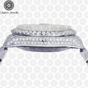 Charm_Jewells Luxury Stainless Steel <b>Watch</b> <b>Case</b> Mechanical Movement Luminous Auto Date 10 Bar Water Resistant Folding Clasp - Product Image 3