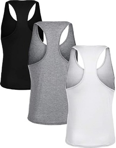 เสื้อกล้ามออกกำลังกายแขนกุดของผู้ชายป้องกันริ้วรอยแห้งเร็วและระบายอากาศได้ดีไซส์ใหญ่พิเศษถึง XXXXL - Product Image 1