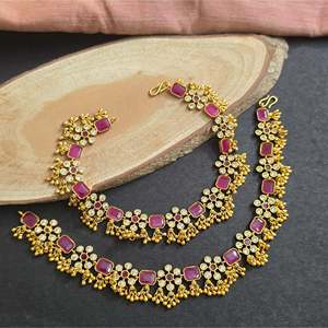 Gold Anklet Fashion Jewelry Set - Product Image 1