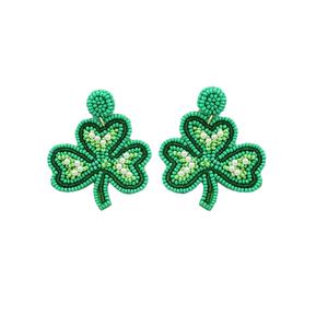 Hermosos pendientes de flecos con cuentas de semillas, estilo bohemio, elegantes pendientes multicolor con cuentas de semillas para uso diario. - Product Image 3