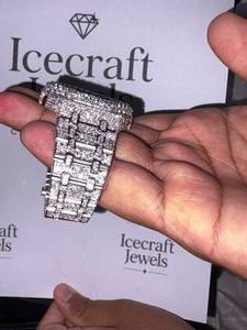 High Quality Iced Out Moissanite Diamond <b>Watch</b> <b>Case</b> Full Stone Custom Hip Hop <b>Watch</b> <b>Case</b> Premium Look - Product Image 5