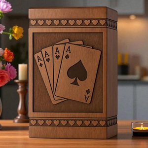 Eco-Friendly Wooden Urn for Biodegradable Burial Sustainable Bamboo Cremation Urn for Ashes by AYAANS - Product Image 1
