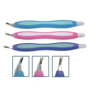 Kit de repousse-cuticules en acier inoxydable, outils de pédicure et manucure de précision avec repousse-peaux mortes et dissolvant de cuticules pour le nail art - Product Image 1