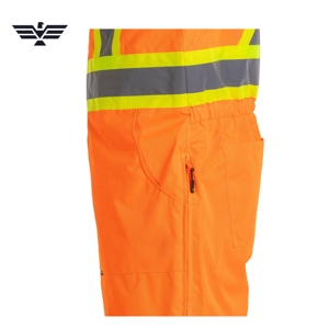 Custom Cotton Hi Vis Insulated Reflective Safety <b>Waterproof</b> Windproof Winter Work Coveralls Unisex Industrial - Product Image 4