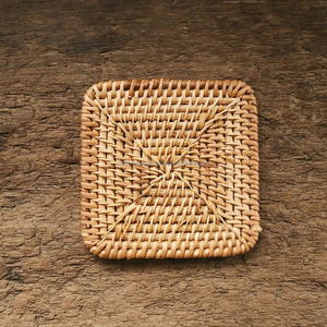 Plato de ratán hecho a mano vietnamita, tapete de mesa decorativo de 2mm de espesor para fiesta de restaurante y decoración rústica para el hogar - Product Image 2