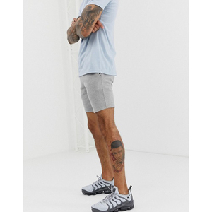 Shorts Bermuda en Coton Gris pour Homme avec Cordon de Serrage et Poches, Coupe Décontractée, Taille Moyenne, Style Tricoté Respirant - Product Image 3