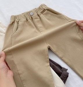 Pantalons décontractés pour enfants, garçons et filles, coupe droite, séchage rapide, taille haute, fermeture éclair, légers, printemps automne, en coton - Product Image 4