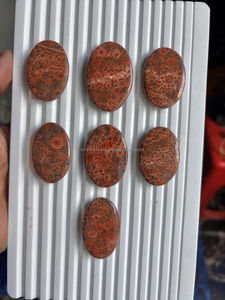 Cabujón de Jaspe Amapola 100% Natural, Diseño Único de Jaspe Amapola, Piedra Semipreciosa Suelta, Piezas de Artesanía con Piedras Preciosas - Product Image 3