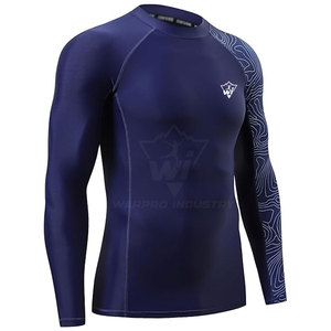 Rashguard personnalisé pour hommes, tissu respirant, design anti-transpiration, parfait pour les séances d'entraînement à la salle de sport et les activités aquatiques - Product Image 2