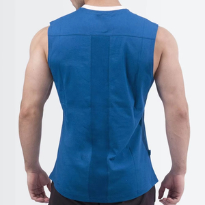 Camiseta sin mangas para hombre de primera calidad, último estilo, color negro, de algodón, transpirable y ligera, para venta en línea. - Product Image 6