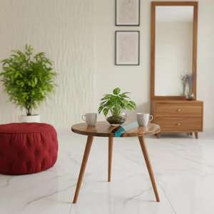 Table basse en bois et résine époxy, artisanale, moderne et écologique, style rivière artistique, pour la décoration du salon, qualité export. - Product Image 5