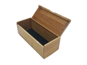 Caja de almacenamiento rectangular de bambú con logotipo láser personalizado, caja de almacenamiento de bambú para regalo. - Product Image 5