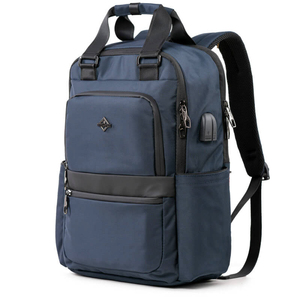 Minimalist Nylon Laptop <b>Backpack</b> With Water Resistance 20-39L Capacity Unisex Shoulder Straps Zipper Closure Handle - Product Image 4