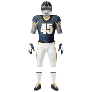 Équipements de football en gros, ensembles d'uniformes d'équipe personnalisés, football américain, impression sublimée 100% polyester, taille plus, manches courtes - Product Image 4