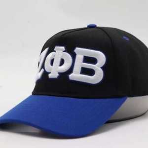 หมวกแก๊ป Zeta Phi Beta ปักลาย ZPB สีดำ-น้ำเงิน ปีกแบน ปรับขนาดได้ สำหรับชมรมนักศึกษา ดีไซน์ทันสมัย สวมใส่สบาย - Product Image 5