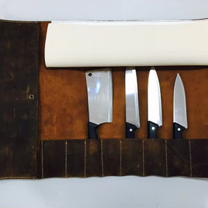 Bolsa de Cuero para Cuchillos de Gran Capacidad, Resistente a Olores, Organizador de Cocina para Restaurante con Correa de Hebilla LSKR-0074 - Product Image 1