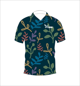 เสื้อโปโลสวนพฤกษศาสตร์แบบกำหนดเอง เสื้อโปโลกอล์ฟแบบซับลิเมชั่น แขนสั้น เสื้อผ้ากีฬาทีมลำลอง - Product Image 5