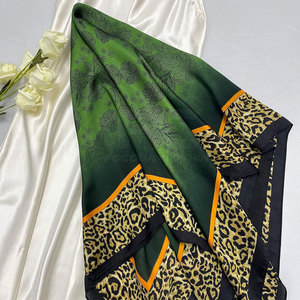 Design Your Own Low MOQ Women Square <b>Scarf</b> 100% <b>Silk</b> Customizable Color & Logo Elegant All Season Use Pakistan Made - Product Image 6