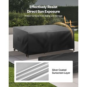 Set di 4 Coperture per Mobili da Esterno in Oxford 420D Impermeabile, Include Tavolo da Pranzo e Sedie per Uso in Giardino - Product Image 5