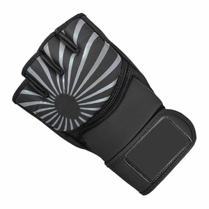 Custom Made 100% Leather Lace up Men's MMA <b>Gloves</b> New Logo Printed Grappling <b>Gloves</b> for Martial Arts and Boxing - Product Image 3
